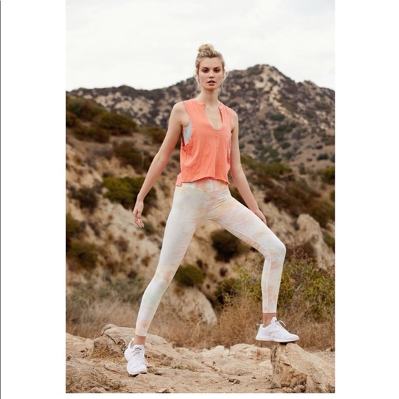 Free People Movement Prisma Rainbow Tie Dye Leggings Size M - Picture 2 of 13